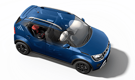 Dual front airbags